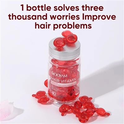 Capsule di olio essenziale per la cura dei capelli